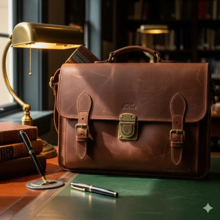 Ryder Reserve Bison Leather Briefcase